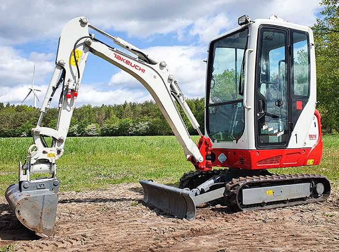 Minibagger Takeuchi TB 216 Powertilt